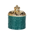 thumbnail image 3 of Organiseur de Bijoux Rond avec Couvercle Porte-Bijoux Réservoir de Stockage pour Vert, 3 of 9