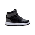 thumbnail image 3 of Beverly Hills Polo Club Boys High Top Canvas Sneakers, Black, Size: 2, 3 of 5