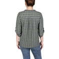 thumbnail image 3 of NY Collection Missy Long Tab-Sleeve Top With Pockets, 3 of 4