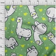thumbnail image 3 of oneOone Cotton Cambric Light Green Fabric Sheep Nursery Decor Fabric For Sewing Printed Craft Fabric By The Yard 56 Inch Wide, 3 of 6