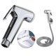 thumbnail image 5 of 1 Set Toilet Sprayer Shiny Surface Rust-proof Abs Handheld Bidet Toilet Sprayer Set For Home, 5 of 5