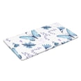 thumbnail image 3 of YFYANG 5FT Rectangular Table Cloth, Waterproof Polyester Watercolor Vintage Butterfly Floral Doodle Table Cover, Indoor Outdoor Decorative Tablecloths with Elastic Edge, 3 of 8