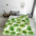 thumbnail image 5 of Honeii Green Kiwi Print Fleece Blanket - Throw Blanket for Bed, Sofa, Couch, Camping, and Travel , Microplush Ultra Soft Warm Blanket-40"x30", 5 of 7