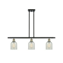 Innovations Lighting 516-3I Caledonia Caledonia 3 Light 36" Wide Linear Chandelier - Black