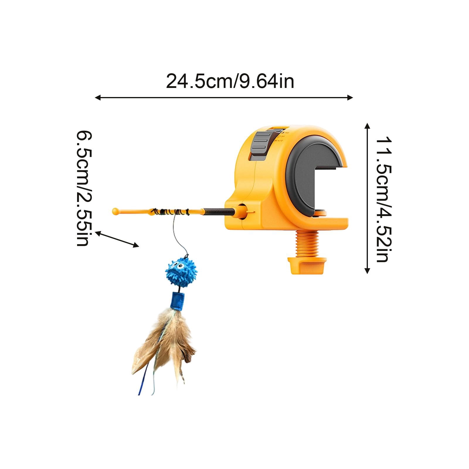Electric Cat Toys, Cat Feather Toys, Automatic Rotating, Interactive Cat Toys for Indoor Cats, Accent, Plumage, 1 Pc