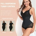 thumbnail image 4 of SEZZGU Women's Plus Size Lace Shapewear Bodysuit - V-Neck Sleeveless, Elegant for Evening Wear, 4 of 6