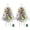 Flocked Green, variant on 2PCS 30Inch Pre-lit Front Porch Christmas Trees Artificial Norfolk Pine Lighted 100 LED Light Up Pre-Decorated Christmas Porch Decoration 8 Modes Timer Berries Christmas Ornaments
