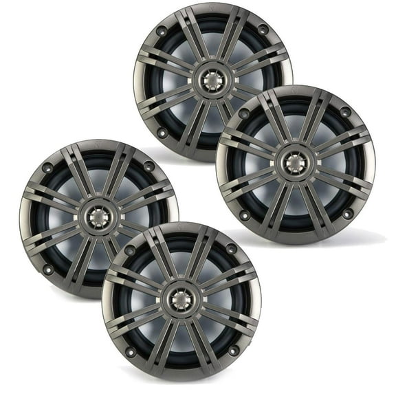 Kicker 6.5 Inch KM-Series Marine Speakers 41KM654CW bundle