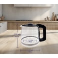 thumbnail image 6 of Glass Carafe Replacement Compatible with Mr Coffee 12 Cup Coffee Machine # RF, PC,SC,MMX,MSX, BVMC-RF300, BVMC-MSX23-NLY, BVMC-MMX23,BVMC-SC12BL1-2,BVMC-PL12BL1-NP,BVMC-EM100 Series, 6 of 7