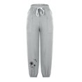 thumbnail image 4 of VEKDONE Womens Linen Long Pants Gray S, 4 of 6