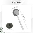 thumbnail image 3 of Metal Scrubber,Steel Wool Scrubber with Handle,Cast Iron Scrubber, Stainless Steel Scrubber,Long Handle Stainless Pot Brush, Remove Dirt for Cleaning Stoves, Sinks, Dishes, Grills, Bowls(Silver), 3 of 7