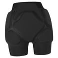 thumbnail image 3 of Pantalones cortos acolchados con protección para la cadera, resistentes a los impactos, ropa deportiva negra para esquí. XS, 3 of 8