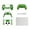 green, variant on Replacement Shell Cover with Full Buttons Set for PS5 DualSense