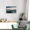 thumbnail image 4 of Foggy Forest Wall Art Green Nature Wall Decor for Living Room 12x16, Misty Mountain Landscape Canvas Picture Nordic Style Bathroom Pine Trees Wilderness Scenery Painting Artwork Home Decoration, 4 of 6