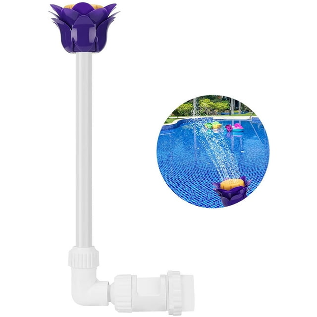 Fuente de piscina de flores, fuente de piscina montada en la pared del jardín, fuente de estanque de espray de cascada de piscina ajustable para piscina, baño, Spa WD.WDQZL Hogar