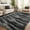 Black-03, variant on Kuotingluck Plush Black Area Rug, Kid & Pet Friendly Machine Washable Shag Rug with Non-Slip Backing,4'x6'