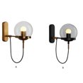thumbnail image 4 of Matsuzay Lámpara de pared Dormitorio Atmósferas Noche E27 Luz Decorativo Desmontable Pasillo Pasillo Iluminación de entrada con tornillos Iluminación y accesorios Bronce Matsuzay HA065820-01B, 4 of 6