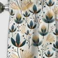 thumbnail image 3 of Designart "Yellow And White Collage From Scandinavia" Botanical Blackout Curtain Panels, 3 of 4