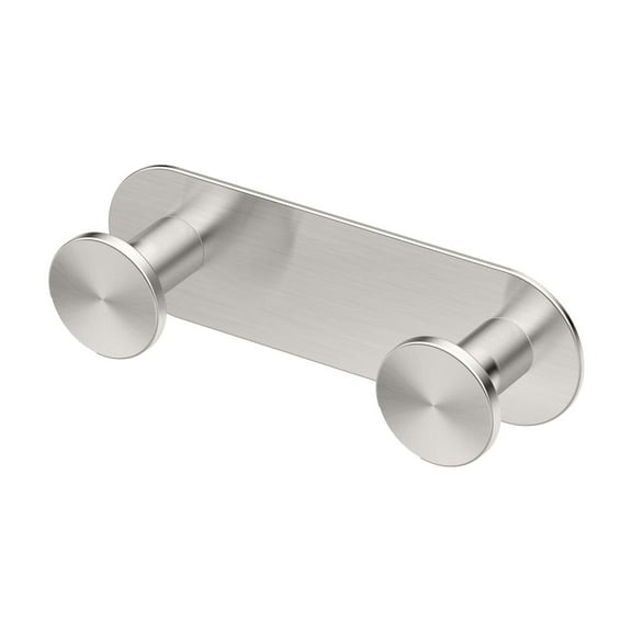 Gatco 1285 Glamour All Modern Décor 6.5" Double Robe Hook, Satin Nickel