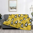 thumbnail image 2 of Naloa Cartoon Bear Yellow Flannel Blankets - Thick and Warm Blanket for Winter, Soft Fuzzy Plush King Blanket for All Seasons80"x60", 2 of 6