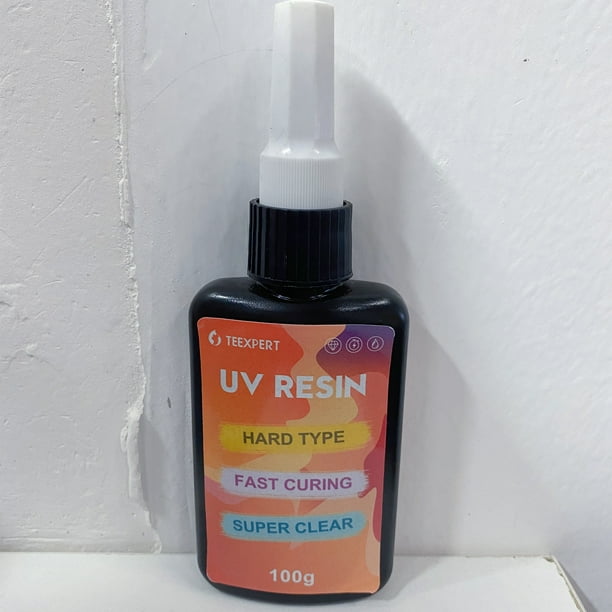Teexpert UV Resin Kit with Light, Super Crystal Clear Hard Resin Glue