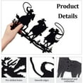 thumbnail image 3 of Iron Wall Art Decorations for Front Porch Living Room Kitchen Matte style Horse 184x285x1mm, 3 of 7