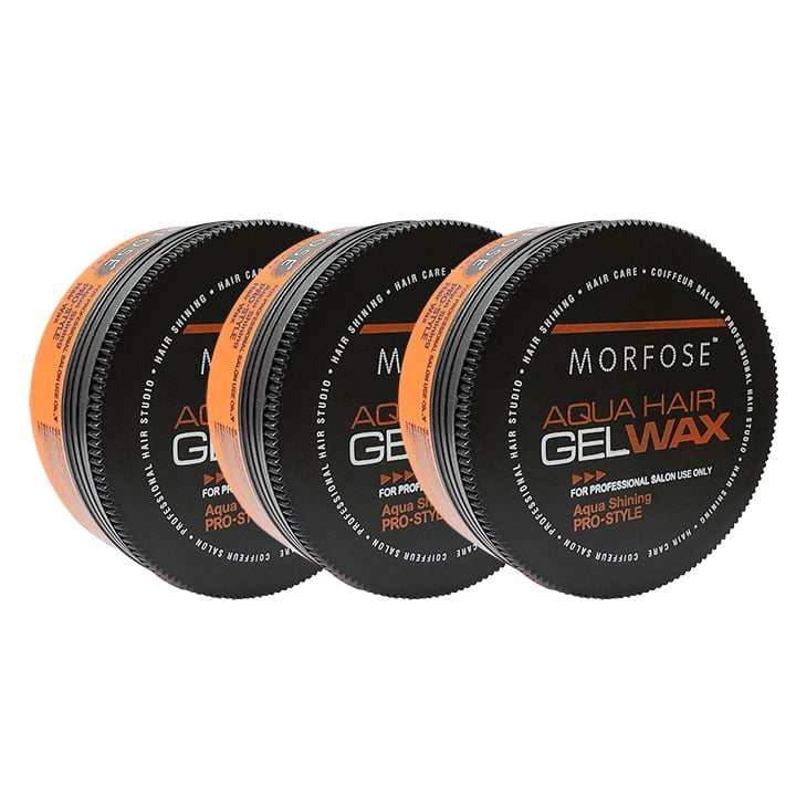 MORFOSE Aqua Shinning Edge Gel Wax 'Orange' 5.92 Oz. 'PACK OF 3'