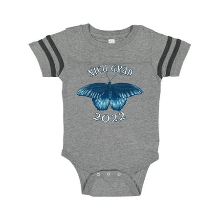 

Inktastic NICU Grad 2022 with Blue Butterfly Gift Baby Boy or Baby Girl Bodysuit