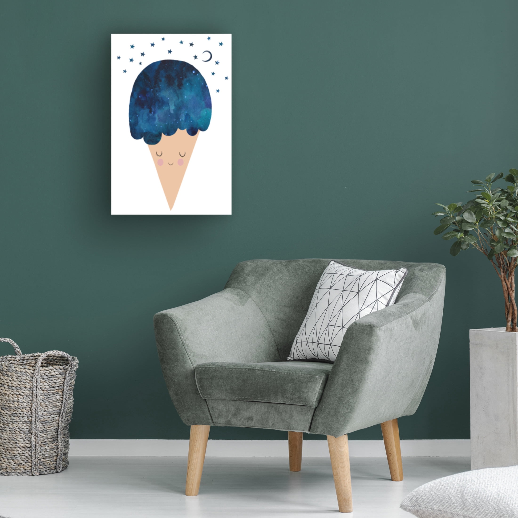 Canvas Wall Art - Treechild 'Sleep Well' Wall Art for Living Room, Bedroom, or Office D?cor by Trademark Fine Art - 12 x 19 Inches