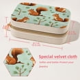 thumbnail image 5 of Squirrel Velvet Portable Earring Organizer Box with Removable Compartment - Ideal Travel Organizer and Jewelry Box Gift, 5 of 7