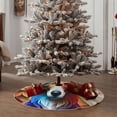 thumbnail image 4 of Balery Colorful Art Dog Printed Christmas Tree Skirt , Merry Christmas Party Christmas Tree Decoration,Adjustable Tree Skirt-30", 4 of 6