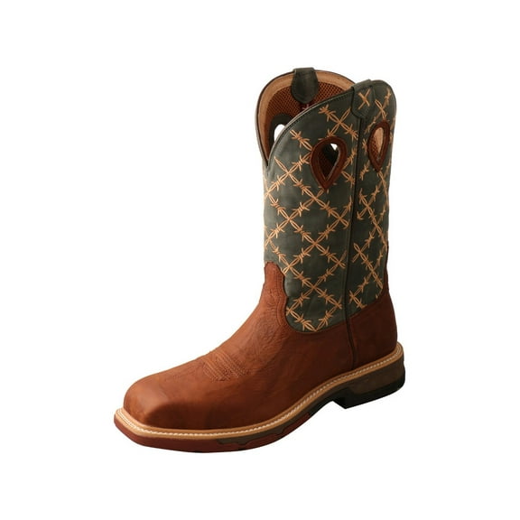 Twisted X Men's Cellstretch Western Work Boot Composite Toe Brown 14 EE  US
