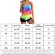 thumbnail image 4 of Traje De Baño De Dos Piezas Bañador de dos piezas para mujer, calzoncillos bóxer con estampado digital degradado (XL Rainbow), 4 of 7