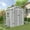 Gray, variant on ELPOSUN Outdoor Resin Storage Shed 6x4 FT,  Plastic Outside Sheds & Outdoor Storage with Lockable Door for Backyard
