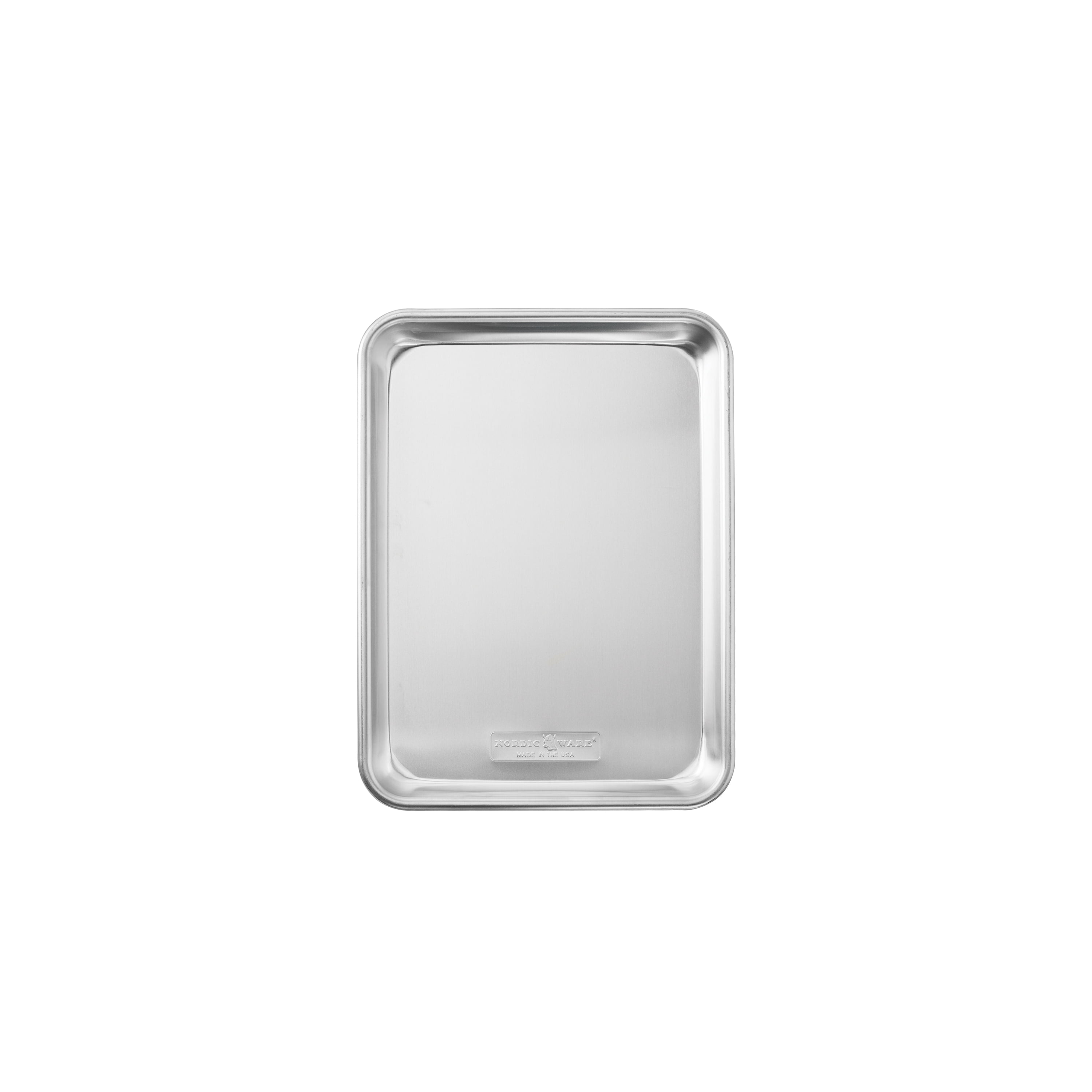 Nordic Ware Natural Aluminum Quarter Sheet with Lid, Silver