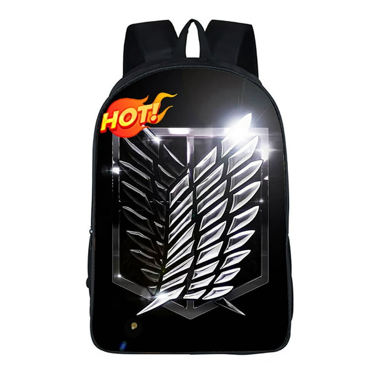 OLOEY 16-INCH Cartoon Anime Attack Backpack Titans Backpack Backpacks  School Bags Boys Girls Teenage Students Cosplay Anime bag Student  Back-to-School Supplies，halloween gift 