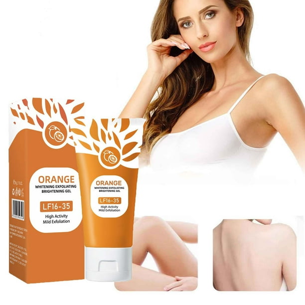 Naranja Iluminadora Gel Exfoliante Peeling 50ml Facial Hidratante Corporal Suavizante Exfoliante Facial para Todo Tipo de Pieles Limpieza Profunda Removedor de Piel Muerta con Extracto de Fruta