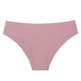 thumbnail image 4 of COMVALUE Ice Silk Underwear for Women Lace Cheeky Bikini Panties Full Coverage Soft Stretch Hipster Ladies Briefs 1 Pack (Watermelon Red, XL), 4 of 4