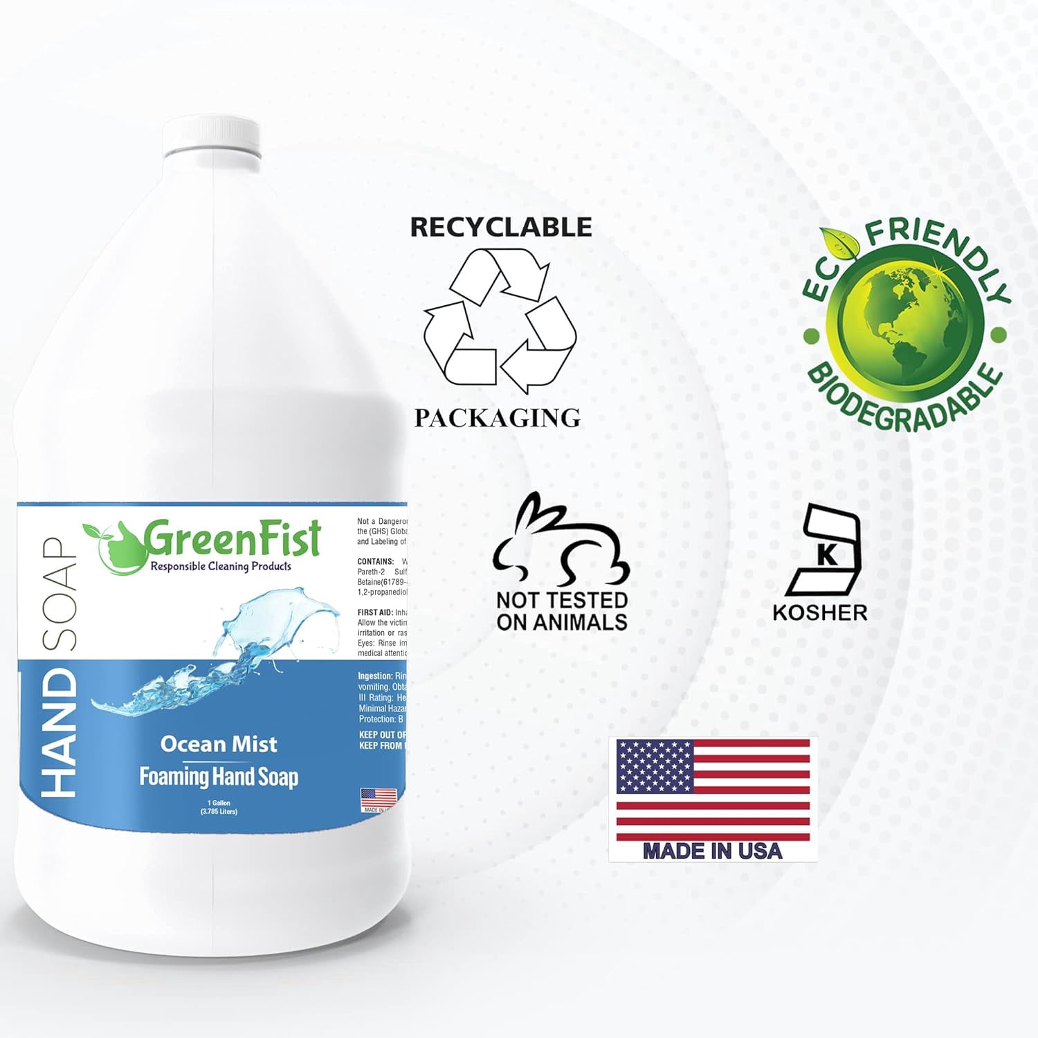 Foaming Hand Soap Refills Ocean Mist Scent Foam Refill, (1 Gallon)