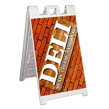 Deli (24 X 36 ) Standard A-Frame Signicade Includes Decal Applied To Stand