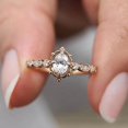 thumbnail image 6 of Bluebell Jewels 14K Yellow Gold Finish Oval Cut CZ Promise & Anniversary Ring for Women, 6 of 6