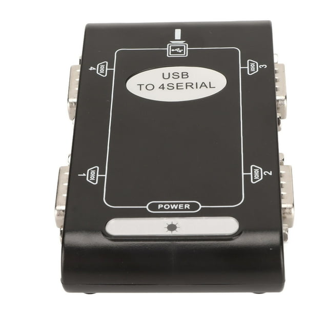 USB To RS232 Adapter, USB To Serial Adapter 4 RS232 Port Hub, COM Reserve Feature DB9 Compact USB To RS232 Adapter For Notebooks, Routers, Printers, Modems, Digital Cameras