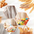 thumbnail image 3 of Tripumer 200 Pcs Flat Cellophane Treat Bags 6 x 9 inch Clear Goodie Baggies with Dot Twist Ties for Cookies Candy Party Favors Popcorn, 3 of 7
