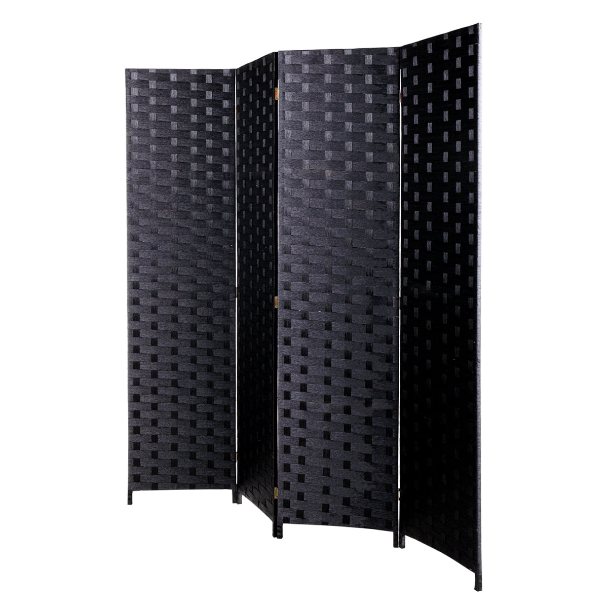 5.9ft 4 Panel Room Divider, Foldable Privacy Screen, Metal Frame Fabric Privacy Screen for Home Office