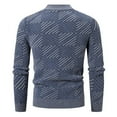thumbnail image 4 of uikmnh Mens Sweater 2025 Men's and Winter Crew Neck Jacquard Pullover Sweater Sweater Base Size:2XL, 4 of 4
