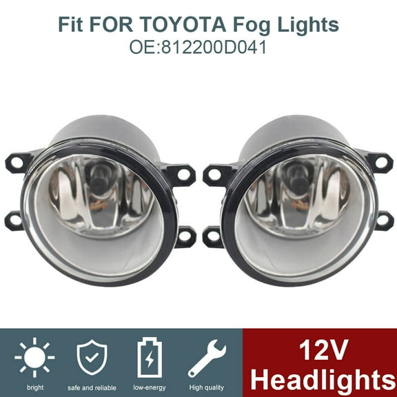 For 12-21 Toyota Tacoma 2x Yellow Lens Lamp Fog Light OEM Quality Replacement