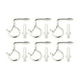 thumbnail image 4 of Dvkptbk 6 PCS Outdoor Hooks for Outdoor String Lights, with Transparent Plastic Box,Screw Hooks for Hanging Plants/Wind Chime/Basket, Securely Buckle Design, Windproof - Kitchen Gadgets, 4 of 5