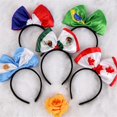 thumbnail image 6 of 1Pc Mexico Flag Bow Headband, Large 8.86" Soccer Match Fan Accessory, 3D National Pride Hair Band for Stadium Cheering & Parades, 6 of 9
