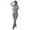 Gray, variant on Women's 3 Piece Workout Outfit Cropped Jacket Tank Top Flare Pants Soft Stretch Tummy Control High Waist Athletic Loungewear Set for Gym Daily Streetwear Pink 2XL