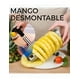 thumbnail image 2 of Descorazonador Xtellar Cortador Rebanador De Piña De Acero Inoxidable Color Negro, 2 of 6
